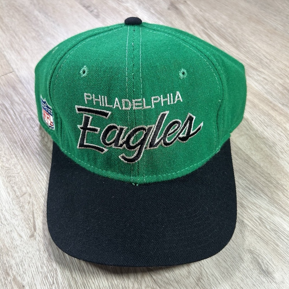 VTG Sports Specialties Philadelphia Eagles Fitted Hat 7 1/2 NFL Green 100% Wool